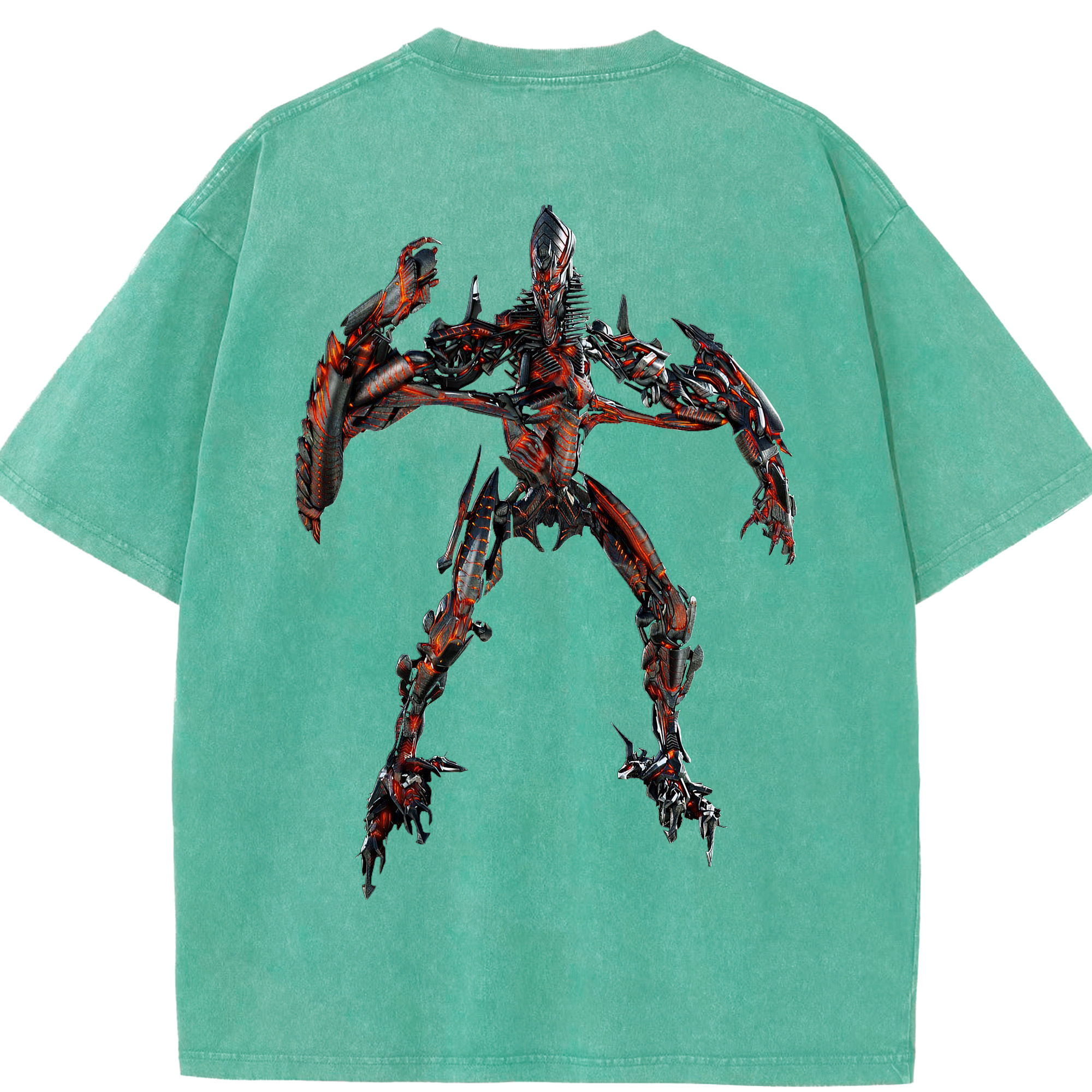 （画像用）  綿100% ヴィンテージ風 半袖Tシャツ（背面プリント）